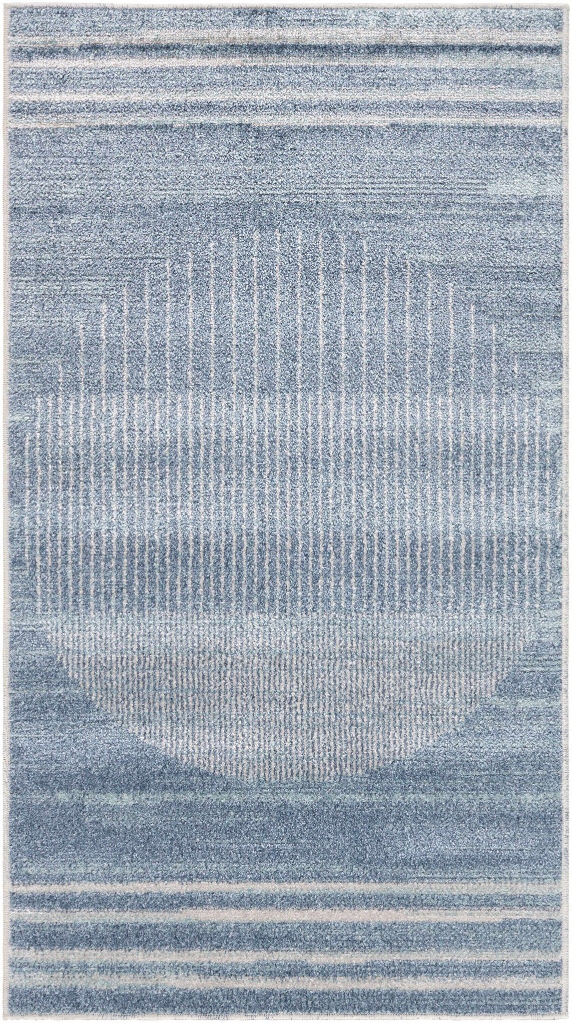 Thad Blue Washable Area Rug - Clearance - thewrightstore