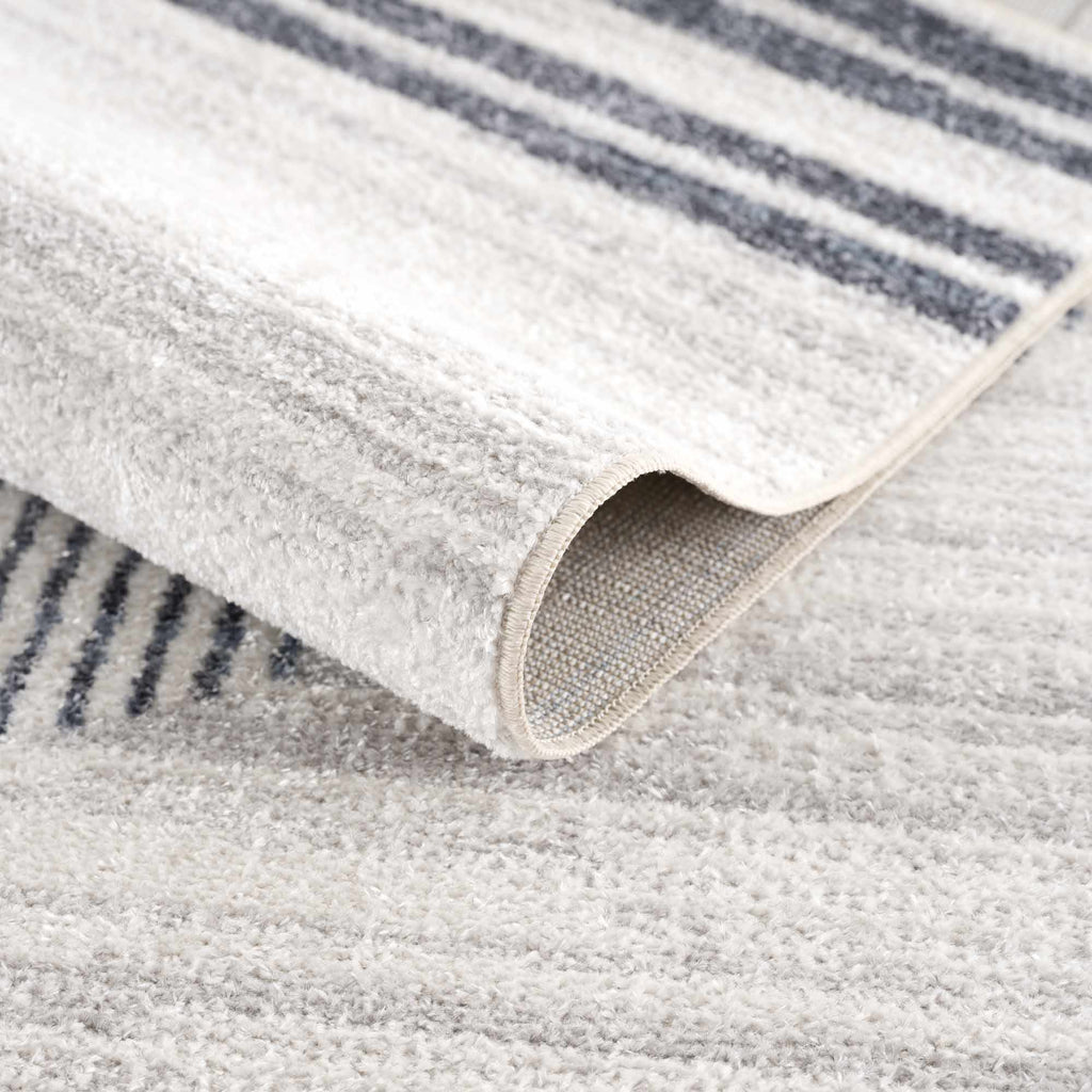 Thad Medium Gray Washable Area Rug - thewrightstore