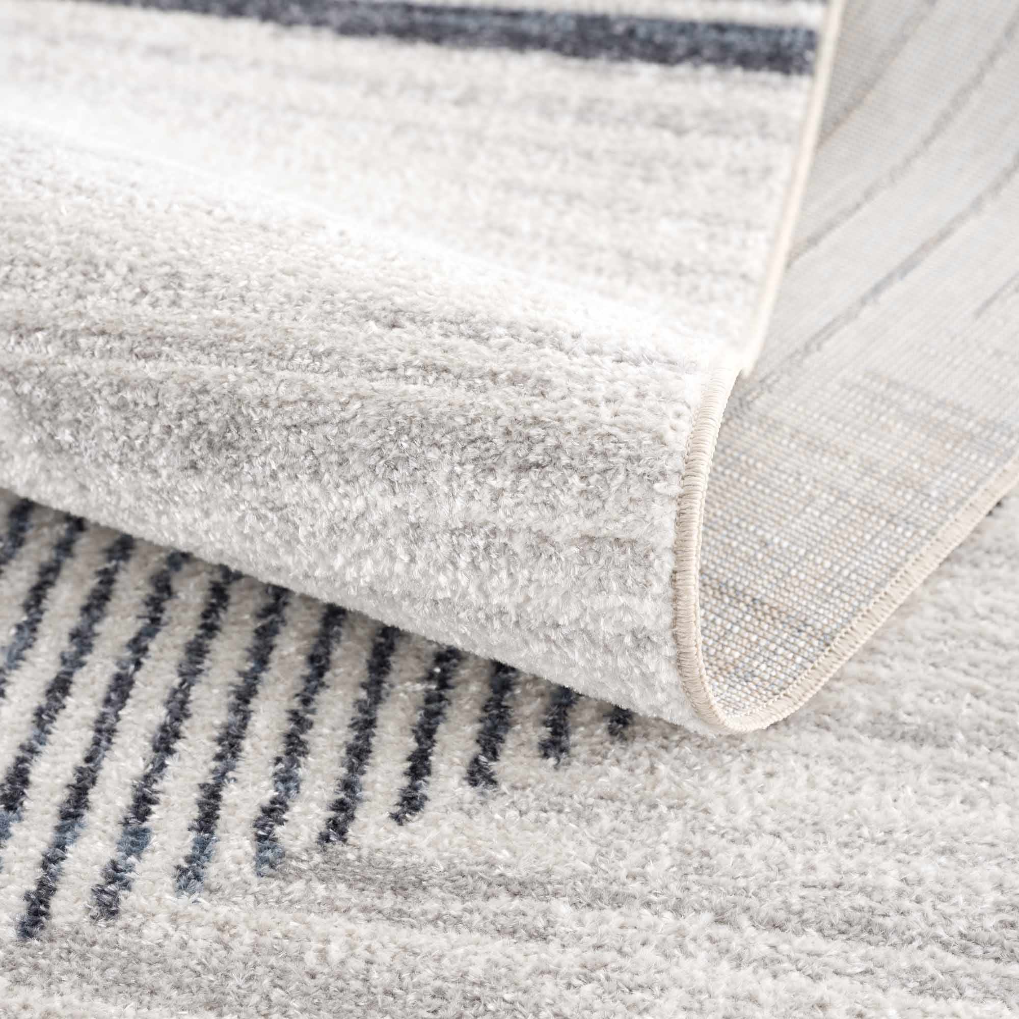 Thad Medium Gray Washable Area Rug - thewrightstore