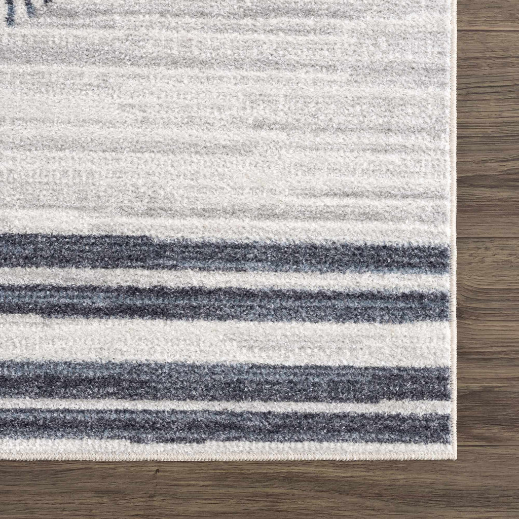 Thad Medium Gray Washable Area Rug - thewrightstore