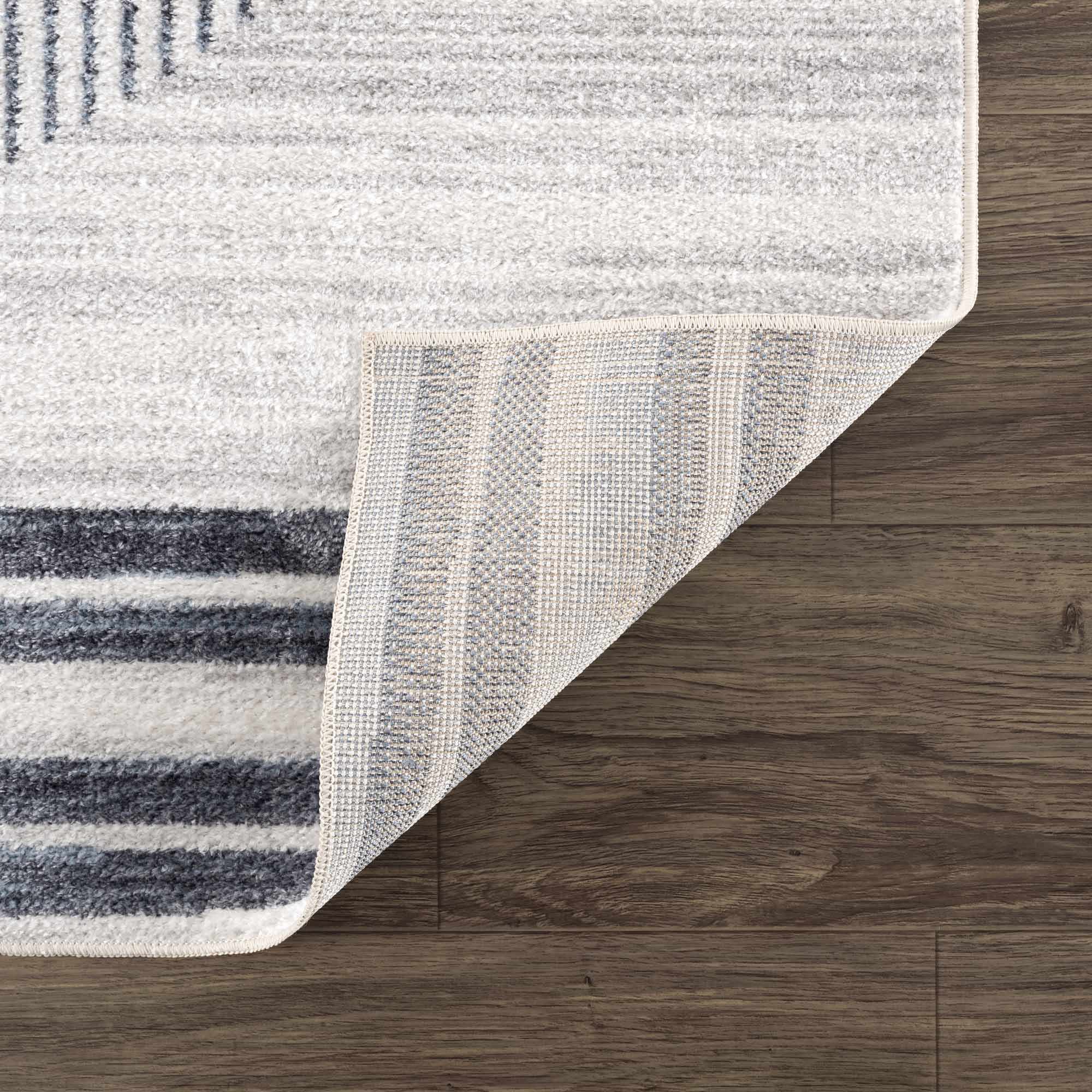 Thad Medium Gray Washable Area Rug - thewrightstore
