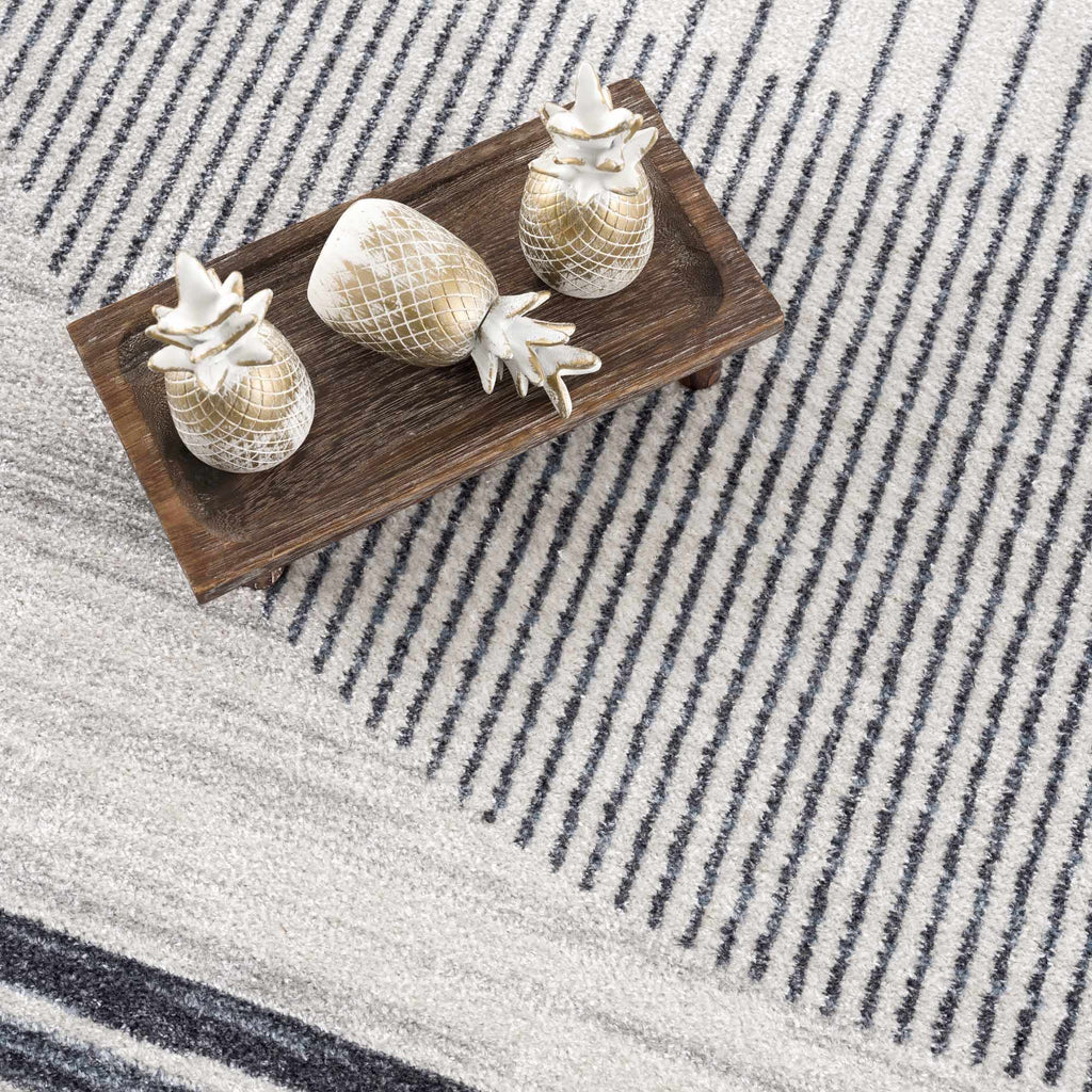 Thad Medium Gray Washable Area Rug - thewrightstore