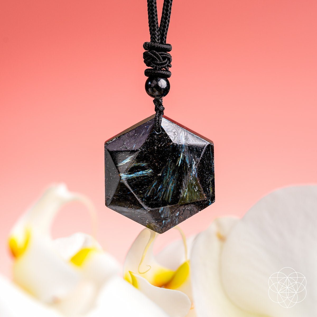 The Arfvedsonite Deep Healing Pendant - thewrightstore