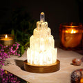 The Clear Quartz Manifestation Tower Lamp - thewrightstore