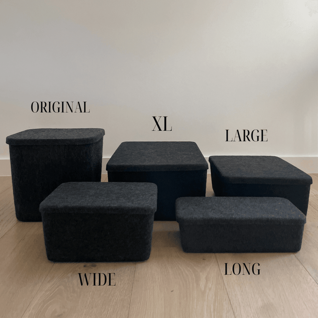 The Sculpted Bin - Large with Lid - thewrightstore