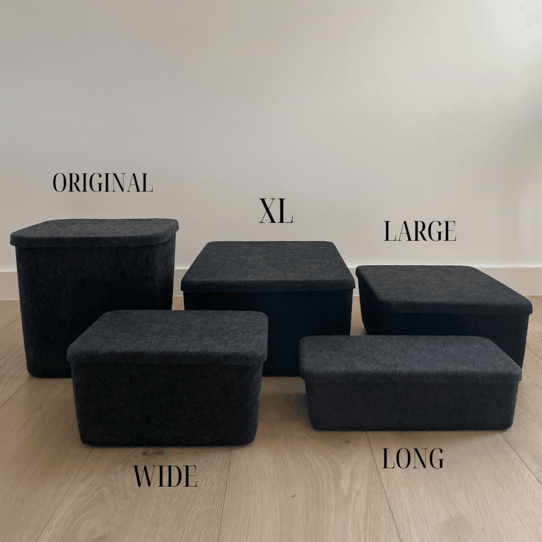 The Sculpted Bin - Large with Lid - thewrightstore