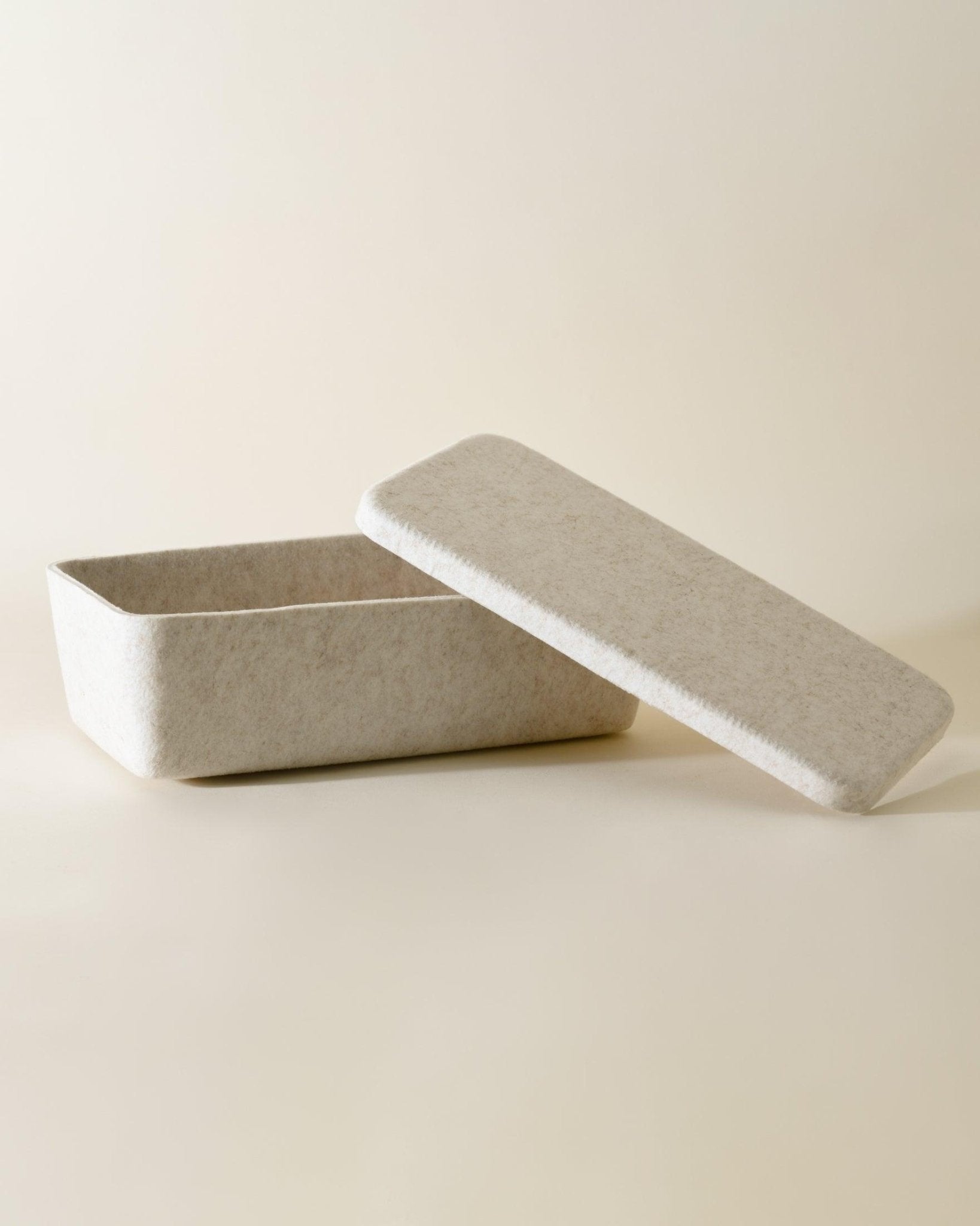 The Sculpted Bin - Long with Lid | Set of 3 - thewrightstore