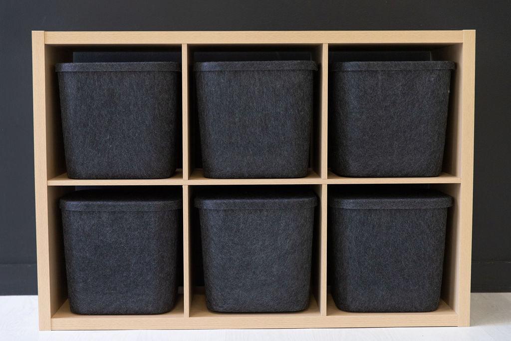 The Sculpted Bin - Original with Lid - thewrightstore