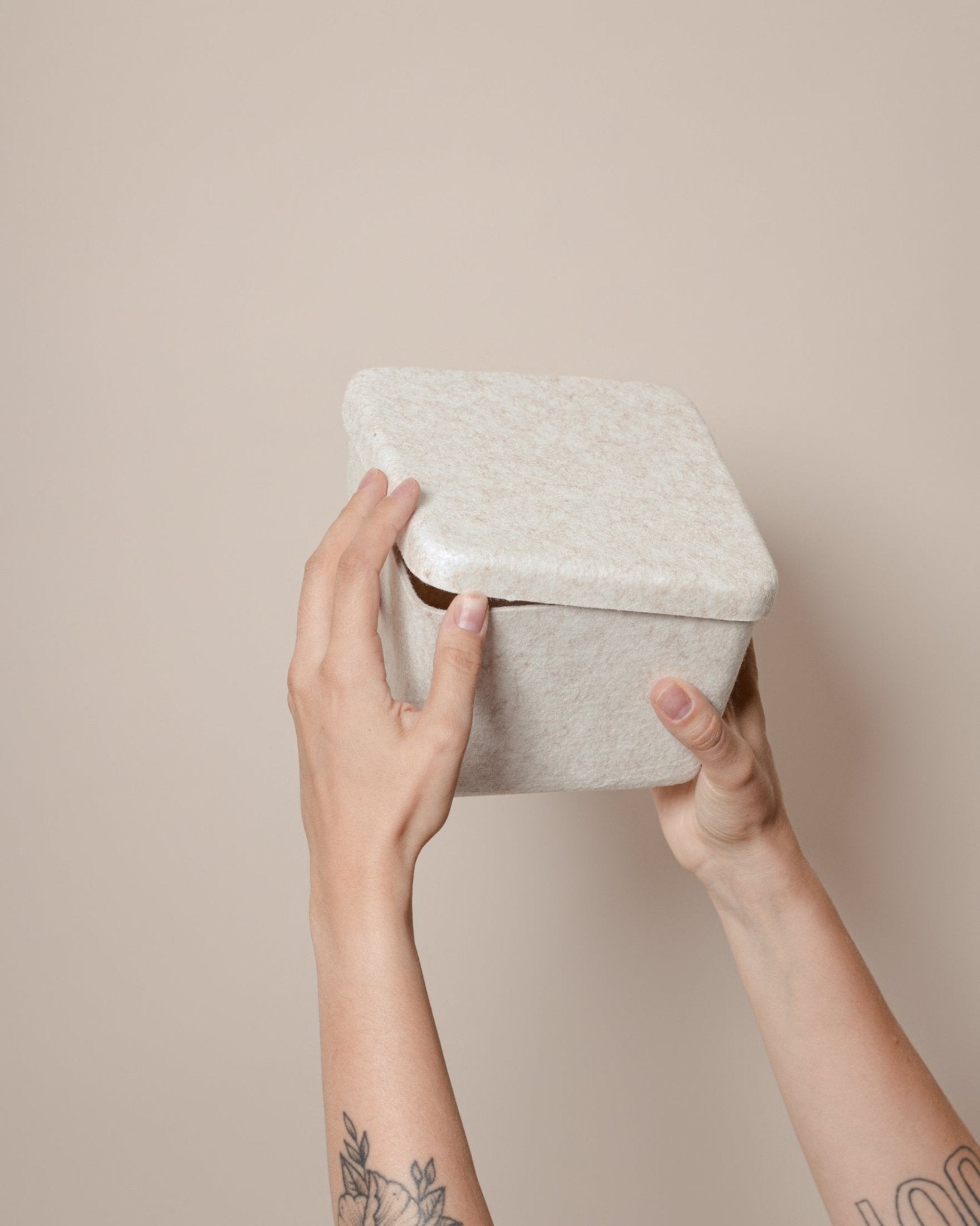 The Sculpted Bin - Petite with Lid - thewrightstore