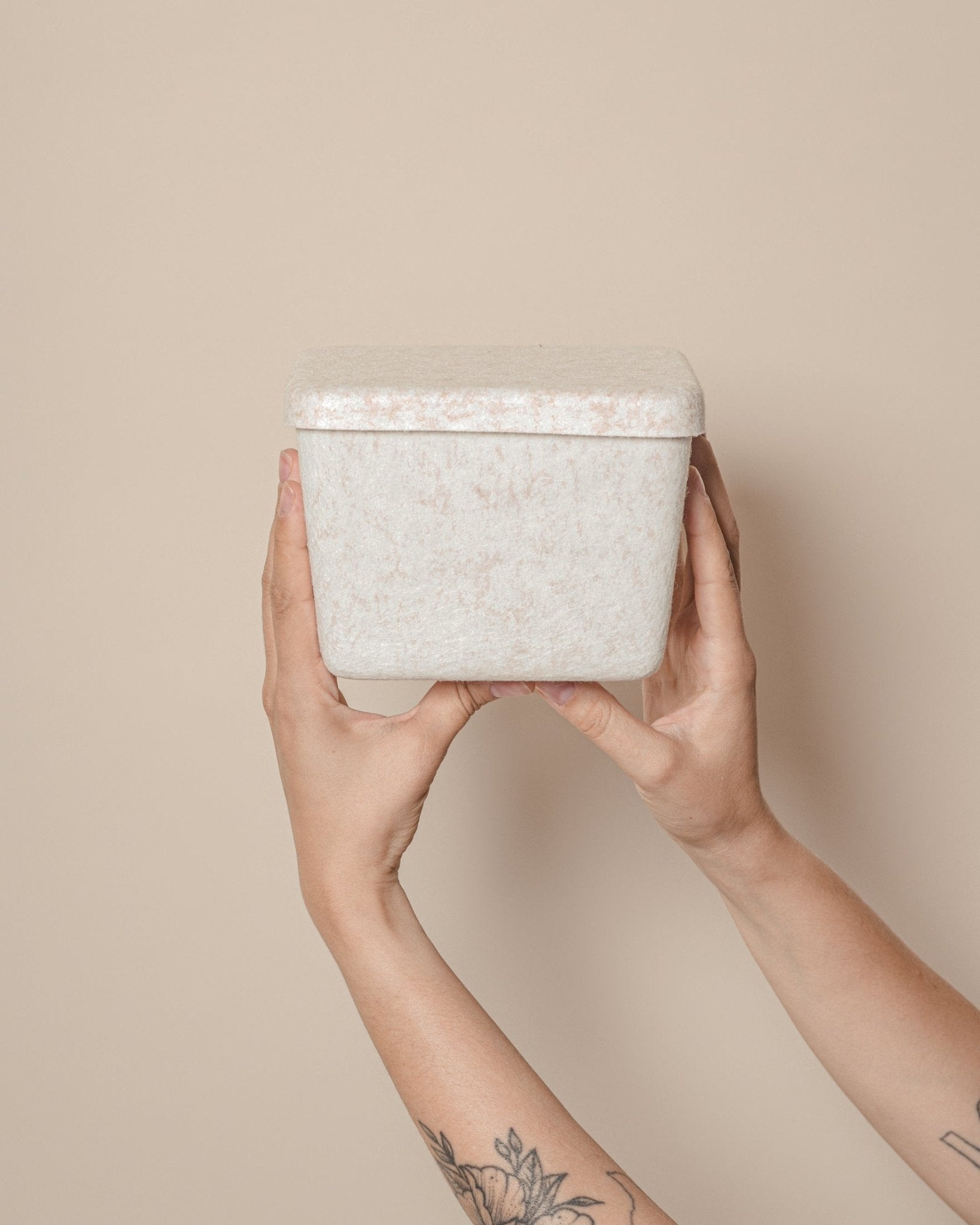 The Sculpted Bin - Petite with Lid | Set of 3 - thewrightstore