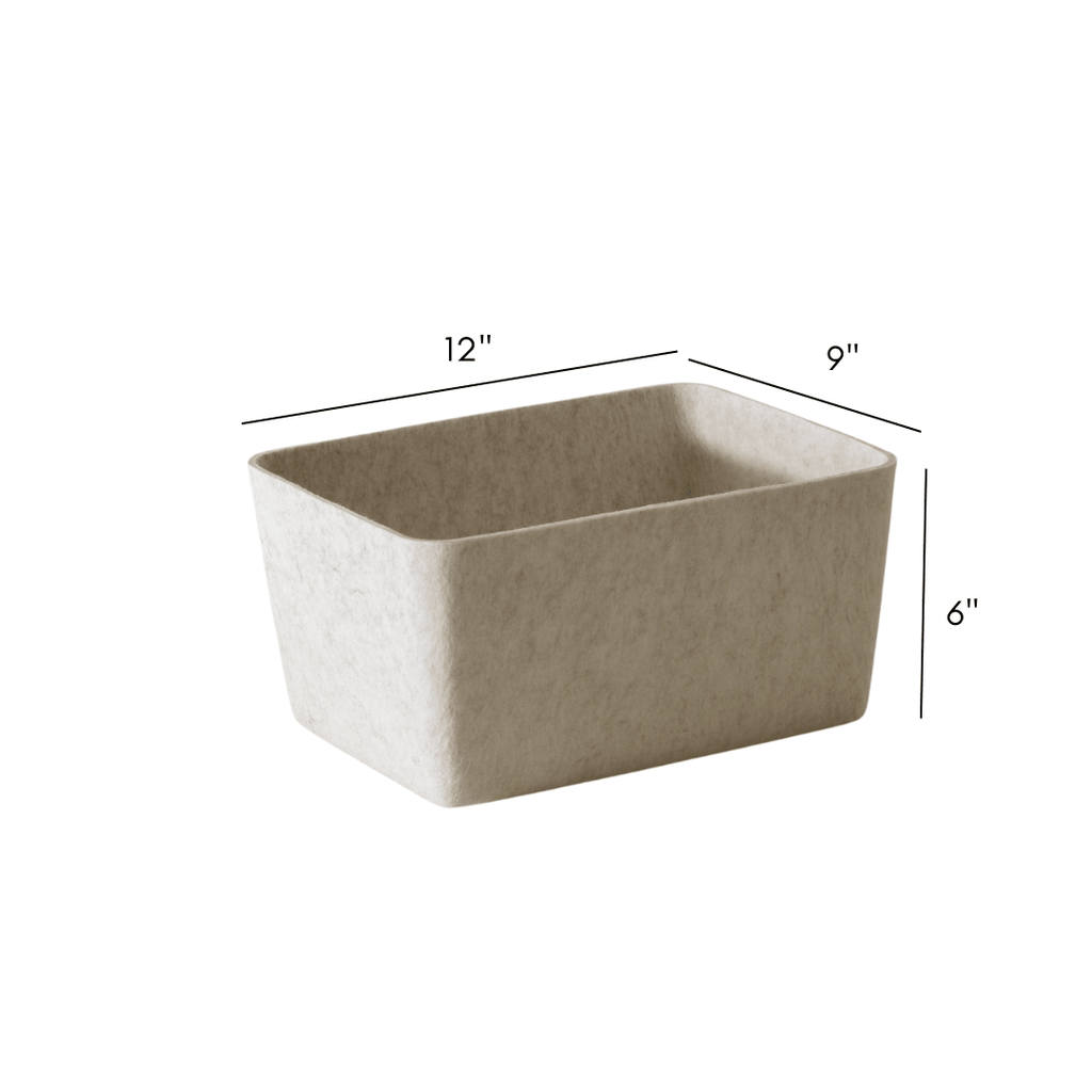 The Sculpted Bin - Wide | Set of 3 - thewrightstore