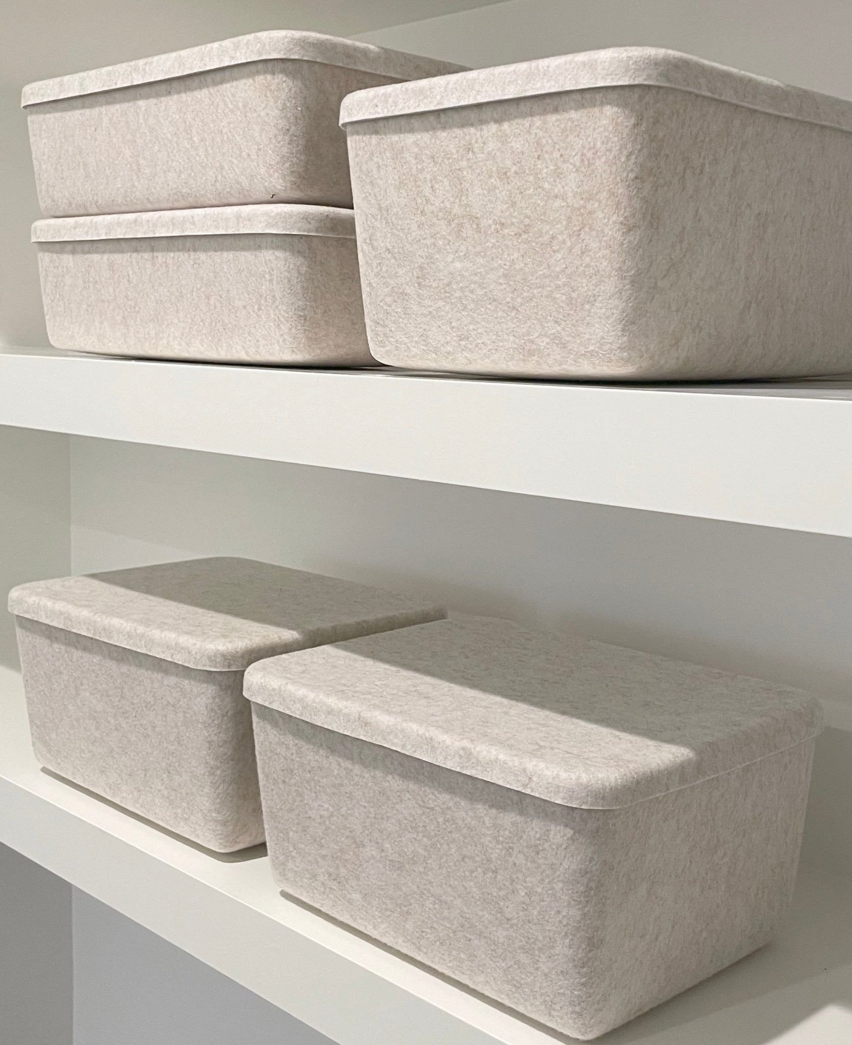 The Sculpted Bin - Wide with Lid - thewrightstore