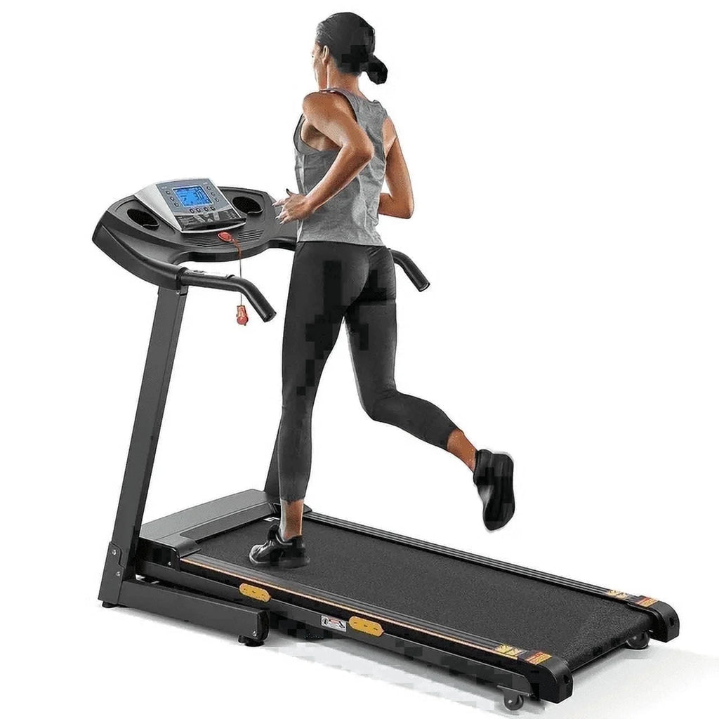 Treadmill with Incline Folding with 12 Level Automatic Incline 2.5Hp Power 8.5Mhp Speed Running Machine 15 Preset Training Program Electric Treadmill for Home Use - thewrightstore