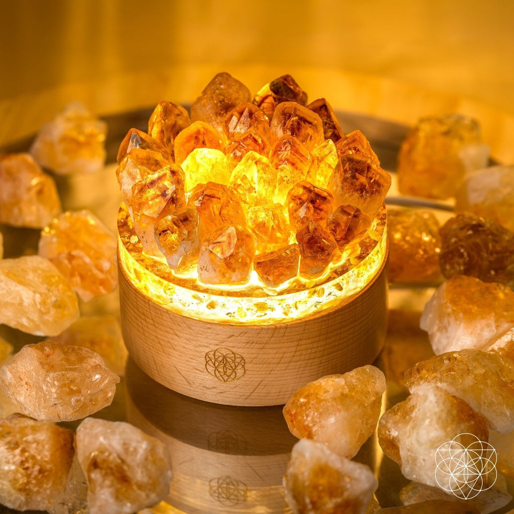 Turn My Life to Gold - Midas Citrine Lamp - thewrightstore