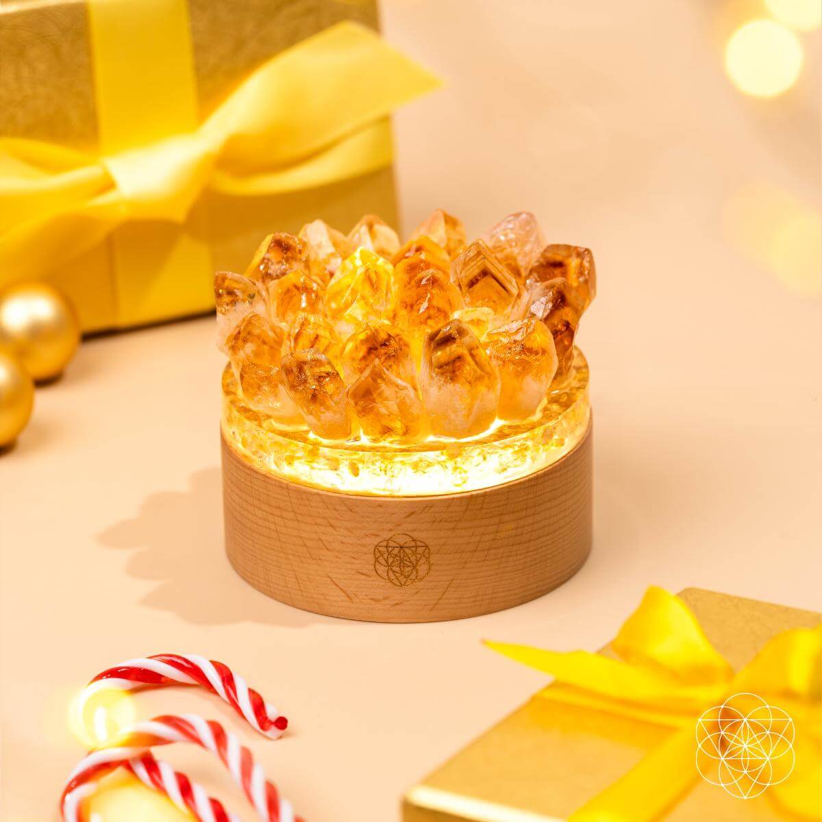 Turn My Life to Gold - Midas Citrine Lamp - thewrightstore
