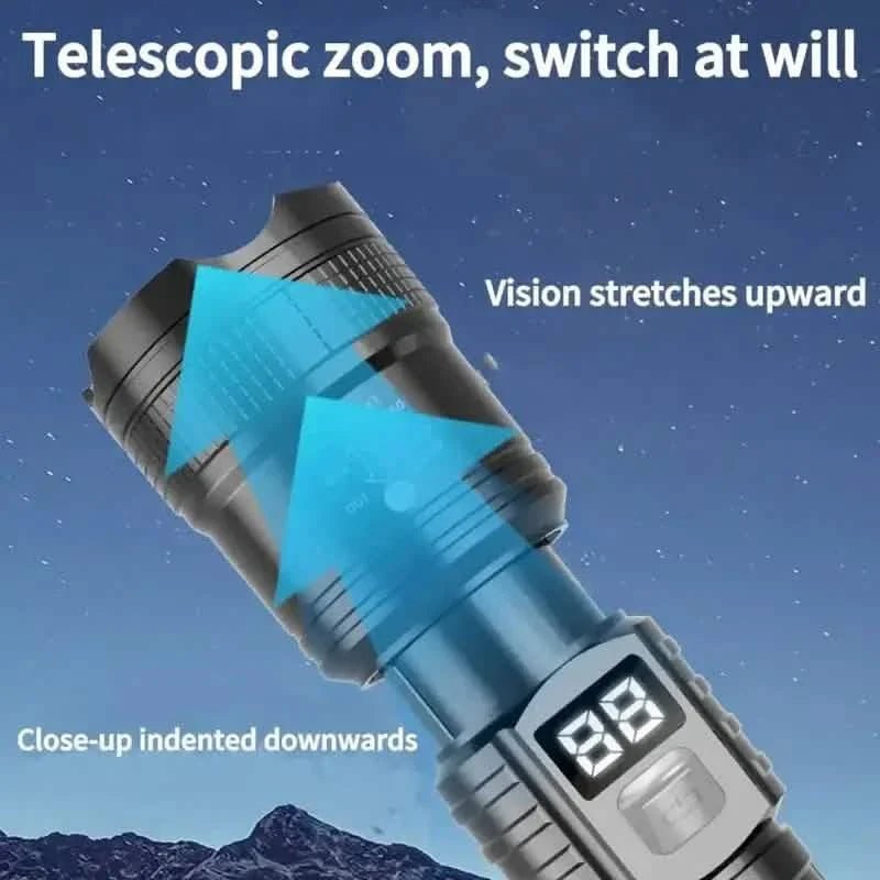Ultra - Bright Tactical LED Flashlight – 3 Modes, USB Rechargeable, 600 Lumen, Outdoor, Hiking & Camping - thewrightstore