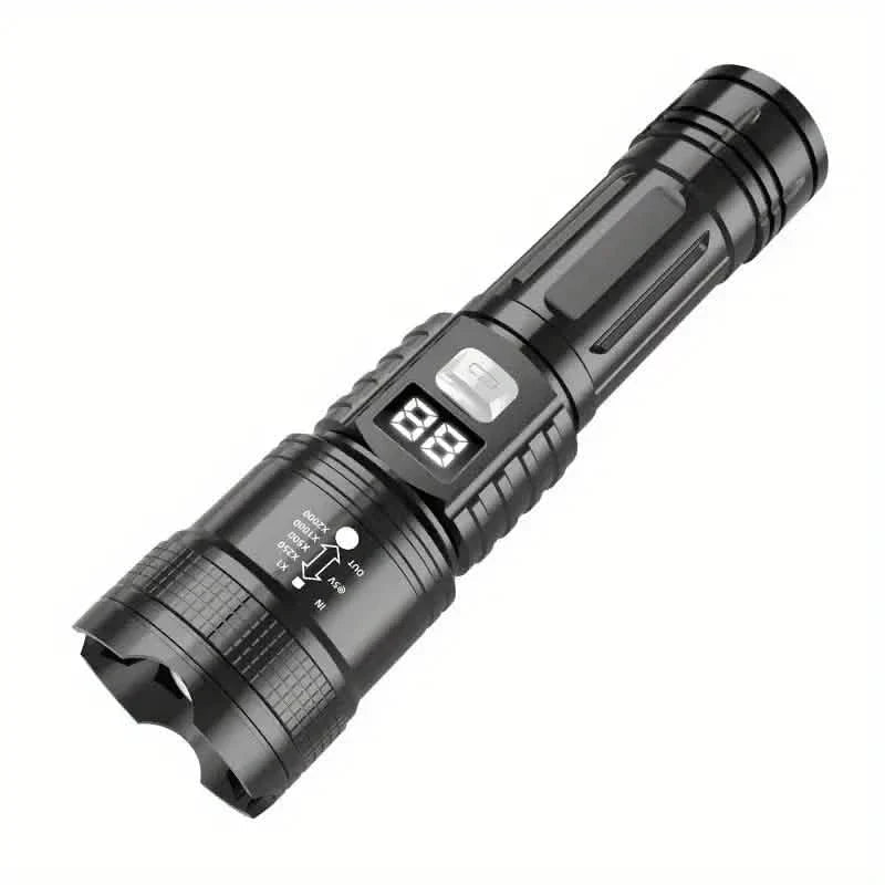 Ultra - Bright Tactical LED Flashlight – 3 Modes, USB Rechargeable, 600 Lumen, Outdoor, Hiking & Camping - thewrightstore