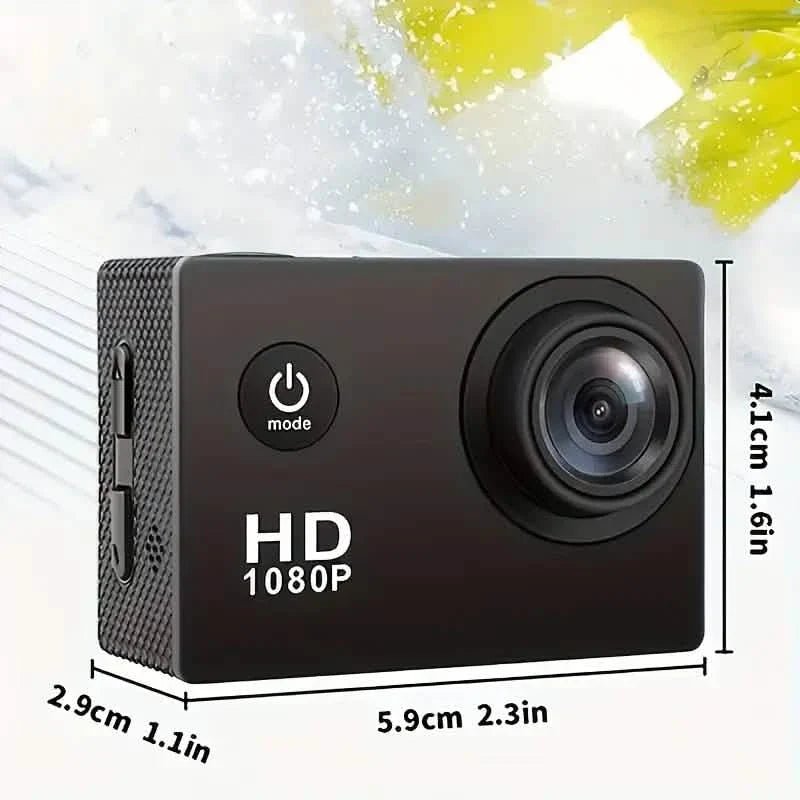Ultra HD 1080P Action Camera – 140° Wide Angle, Fisheye Lens, LCD Display - thewrightstore