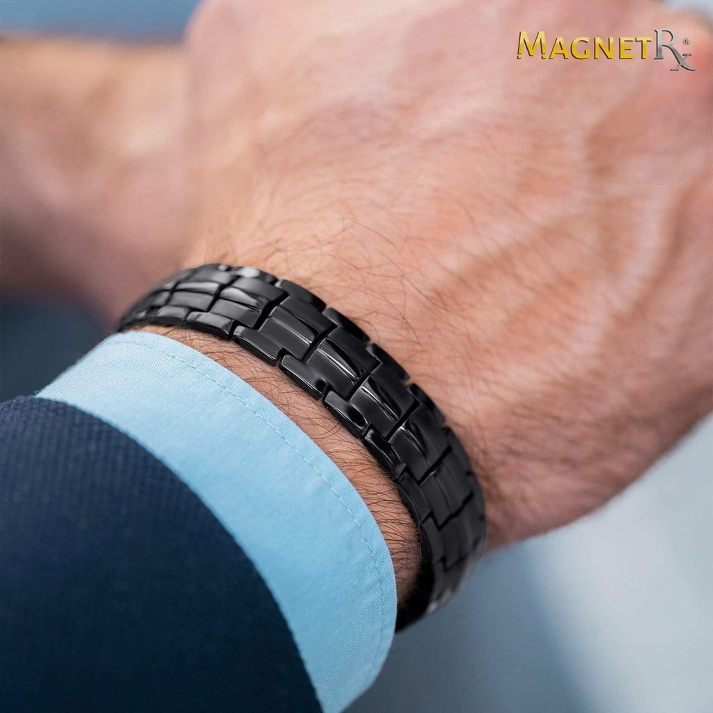 Ultra Strength Magnetic Therapy Bracelet Black Classic - thewrightstore