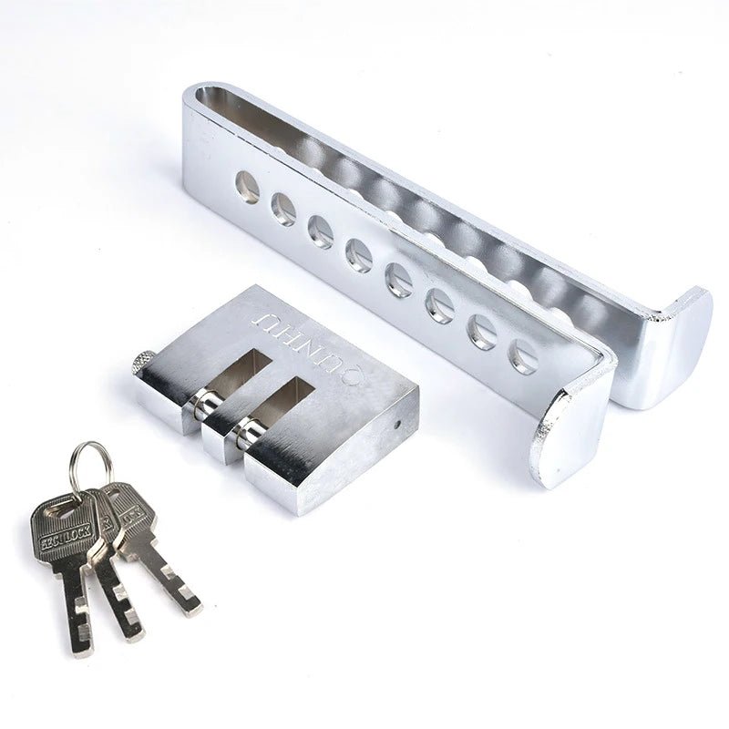 Universal Car Brake Clutch Pedal Lock Stainless Steel Isolator Throttle Accelerator Security Products Interior Auto Accessories - thewrightstore