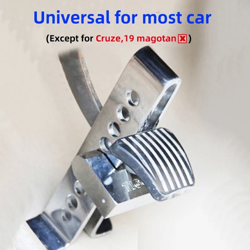 Universal Car Brake Clutch Pedal Lock Stainless Steel Isolator Throttle Accelerator Security Products Interior Auto Accessories - thewrightstore