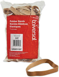 Universal Rubber Bands, Size 107 (7 x 5/8 inches), 40 Bands per 1 lb Pack, Beige - thewrightstore