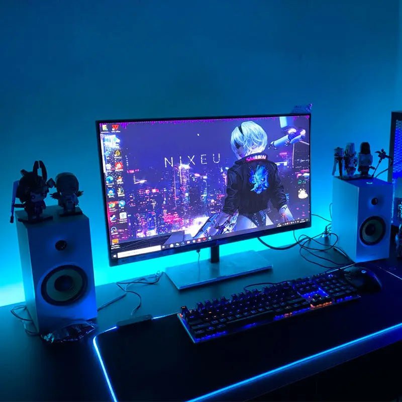 USB RGBIC LED Strip Lights for PC Monitor, App Controlled Gaming Backlight with Music Sync, 24 to 34 Inch Computer Screen LED Lighting for Gaming Room Decor - thewrightstore
