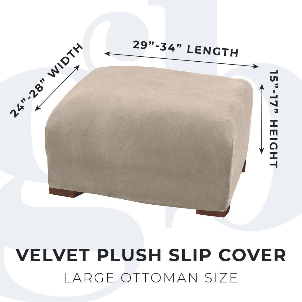 Velvet Stretch Slipcover - Gale Collection - thewrightstore