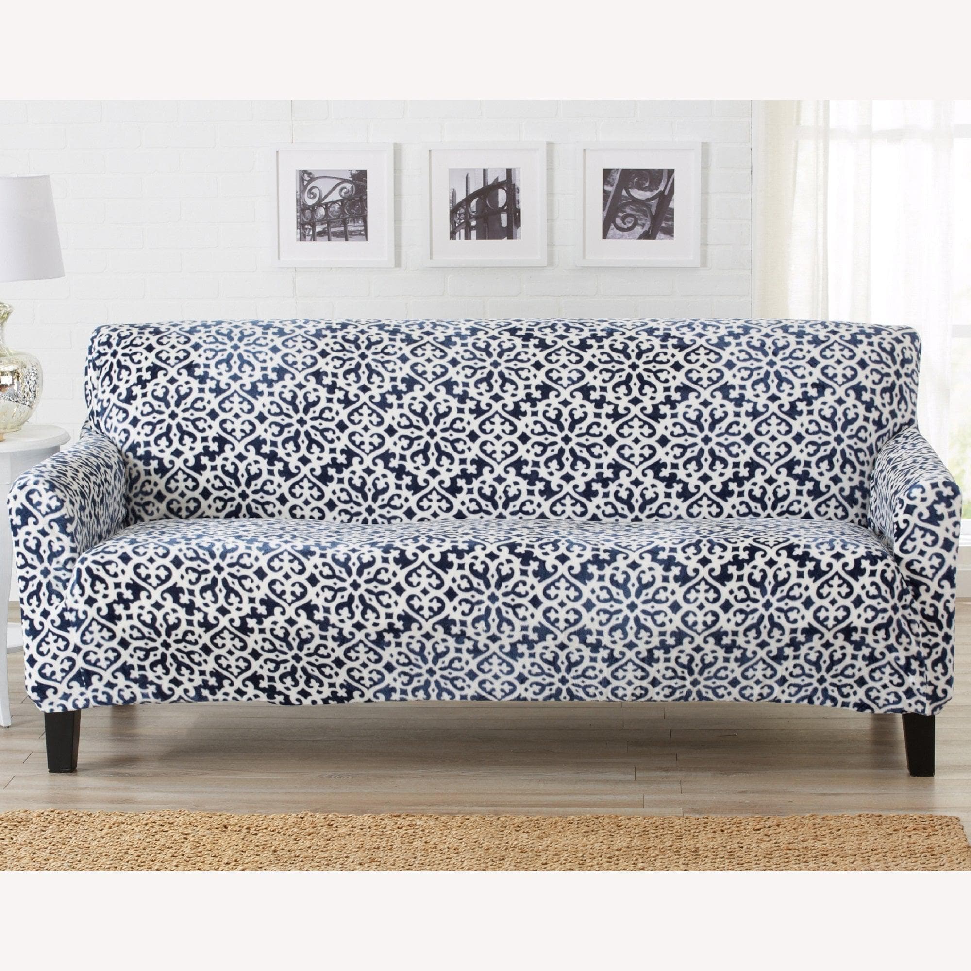 Velvet Stretch Slipcover - Gale Collection - thewrightstore