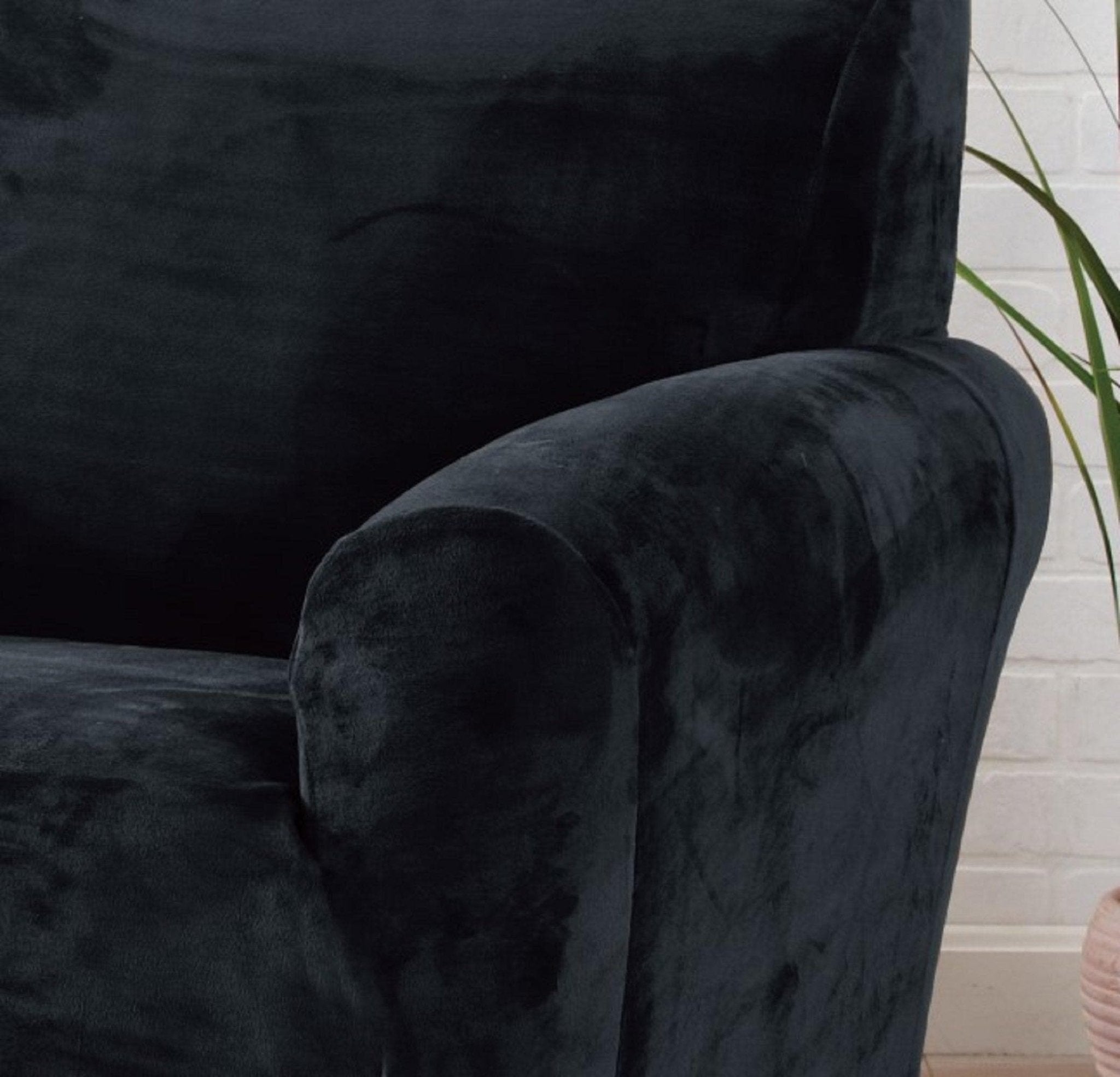 Velvet Stretch Slipcover - Gale Collection - thewrightstore