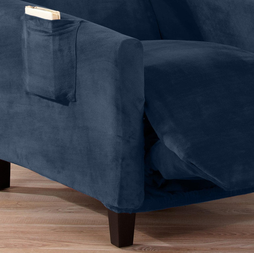 Velvet Stretch Slipcover - Gale Collection - thewrightstore