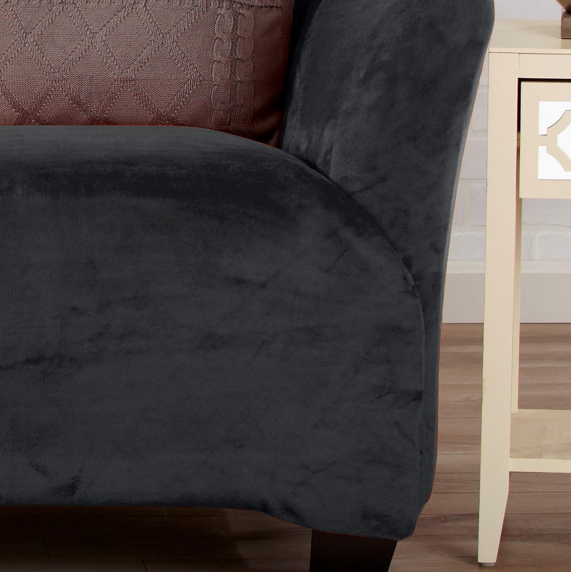 Velvet Stretch Slipcover - Gale Collection - thewrightstore