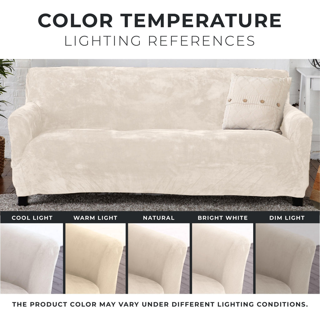 Velvet Stretch Slipcover - Gale Collection - thewrightstore
