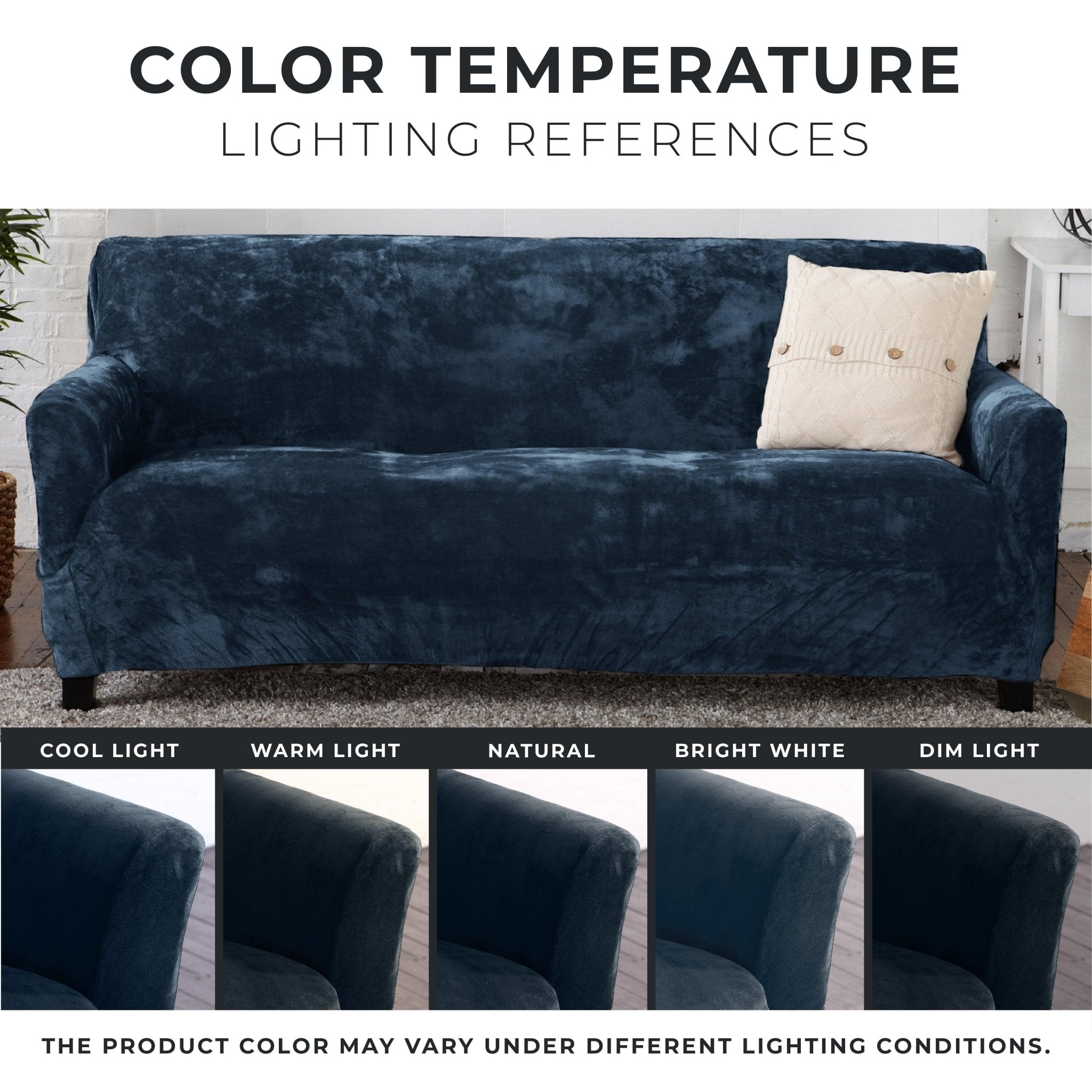 Velvet Stretch Slipcover - Gale Collection - thewrightstore