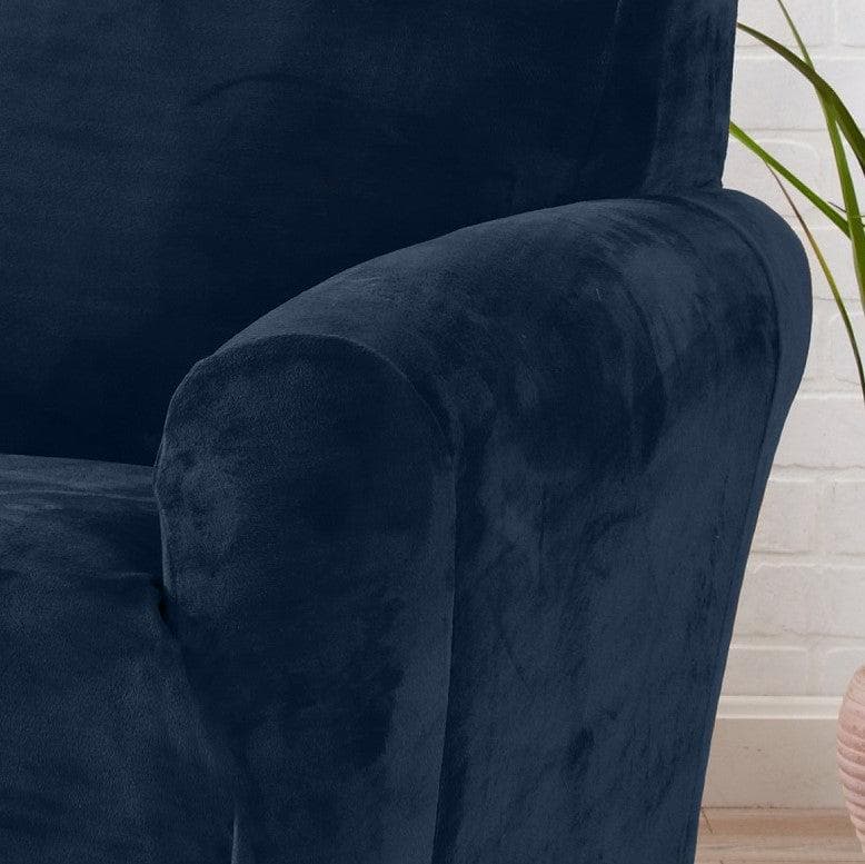 Velvet Stretch Slipcover - Gale Collection - thewrightstore