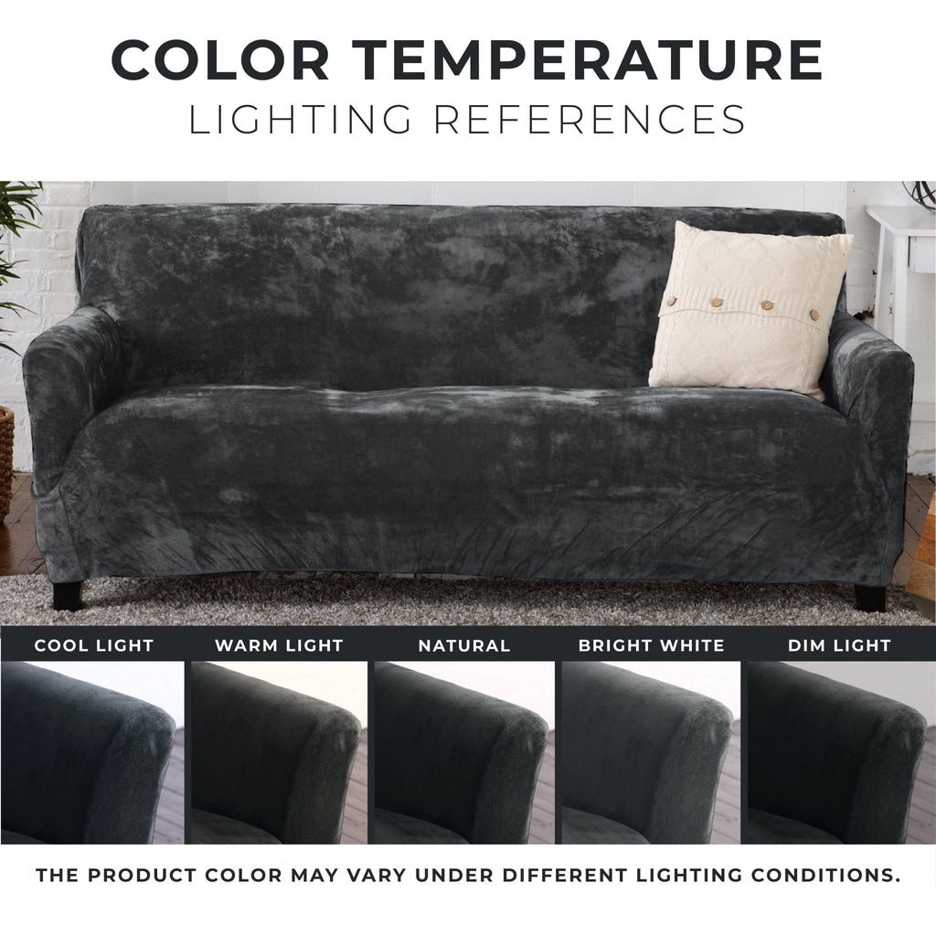 Velvet Stretch Slipcover - Gale Collection - thewrightstore