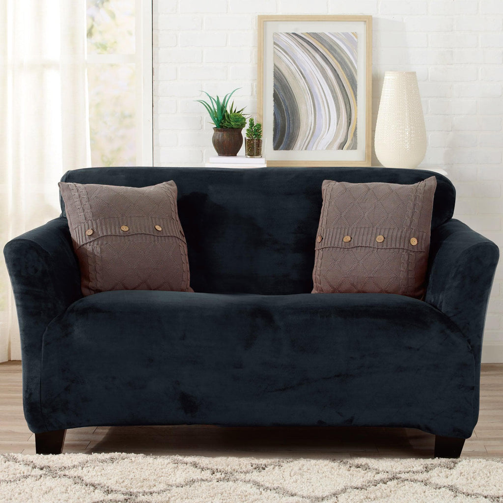 Velvet Stretch Slipcover - Gale Collection - thewrightstore