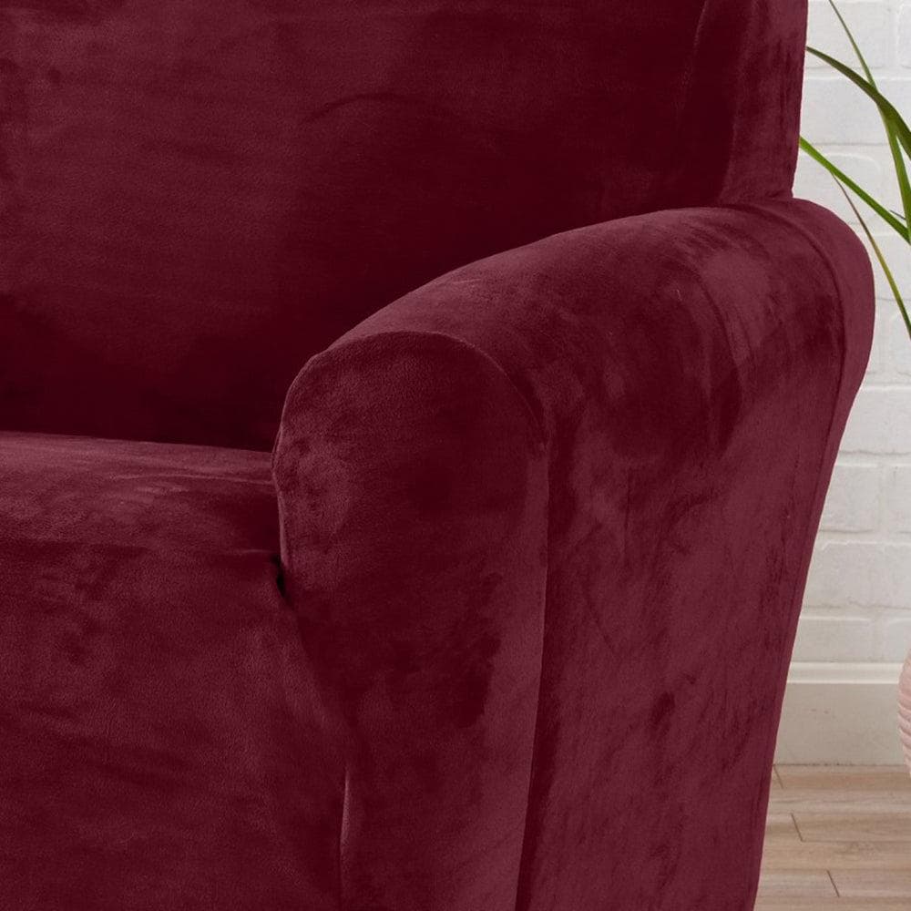 Velvet Stretch Slipcover - Gale Collection - thewrightstore