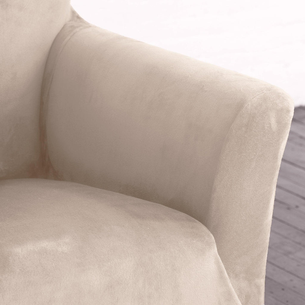 Velvet Stretch Slipcover - Gale Collection - thewrightstore