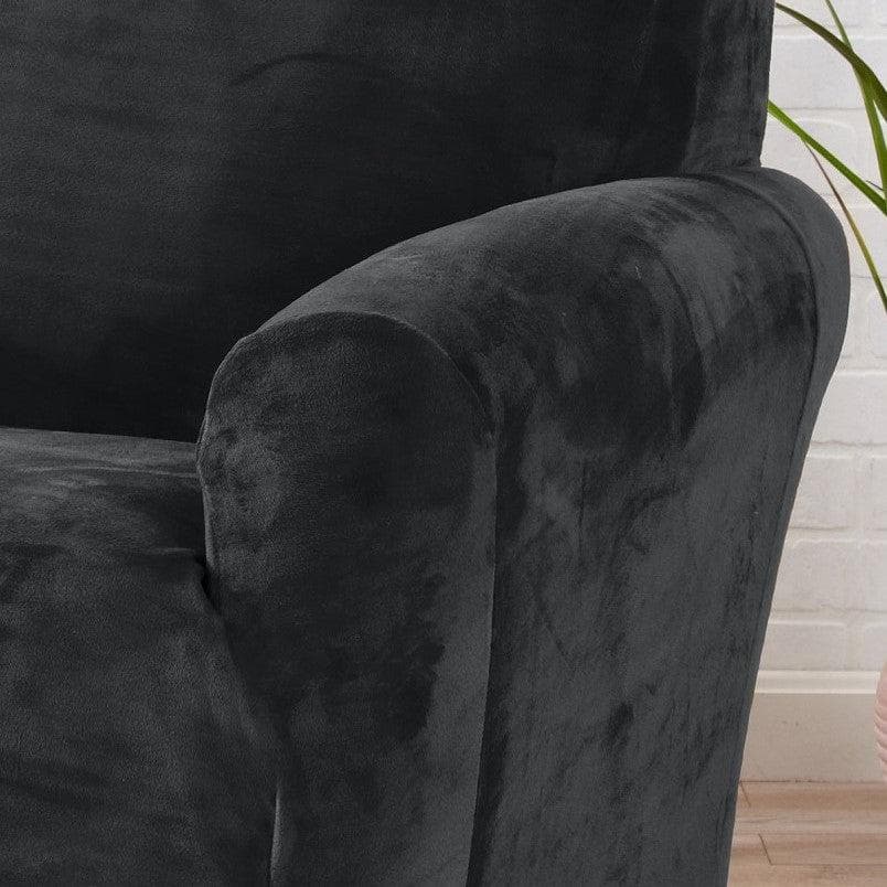 Velvet Stretch Slipcover - Gale Collection - thewrightstore