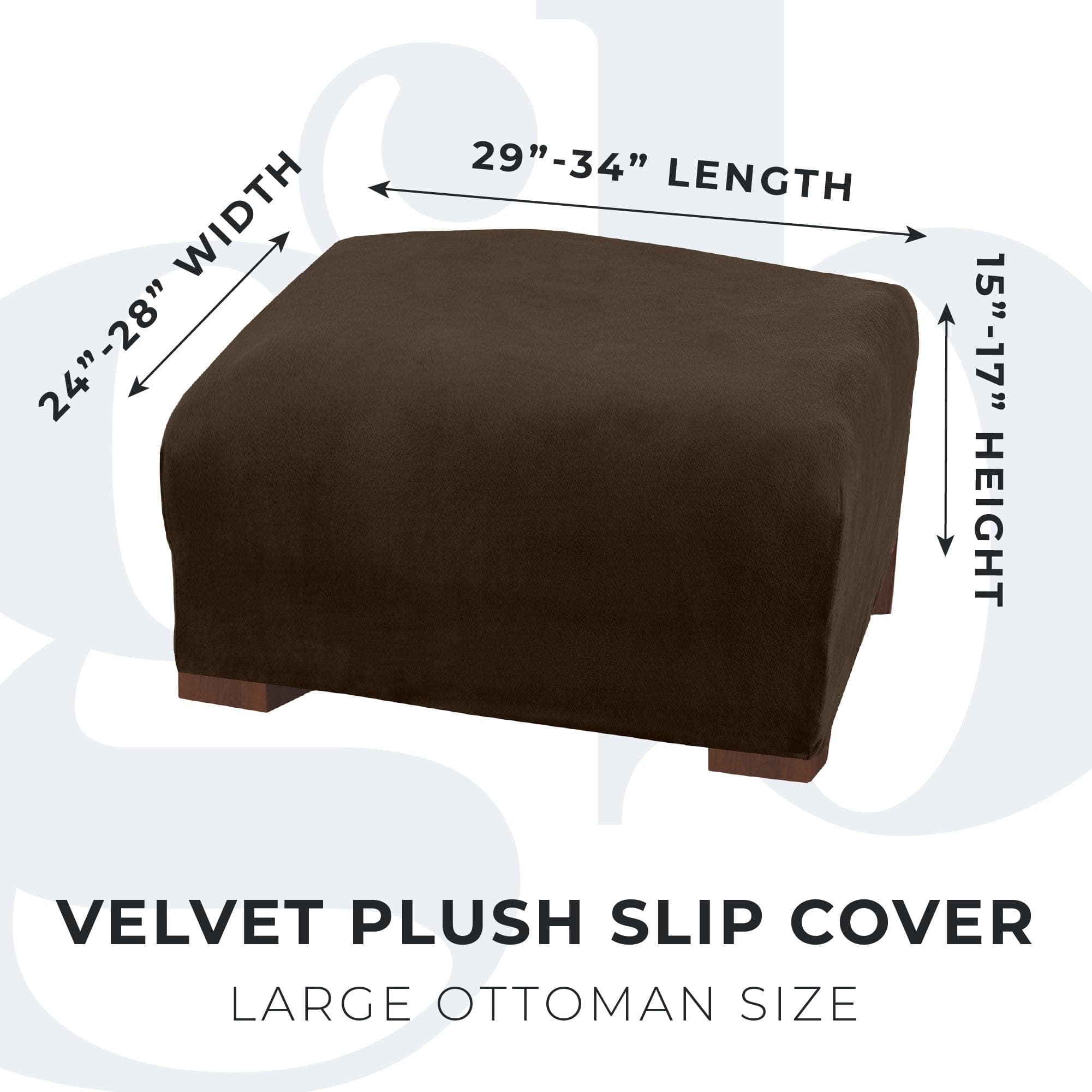 Velvet Stretch Slipcover - Gale Collection - thewrightstore