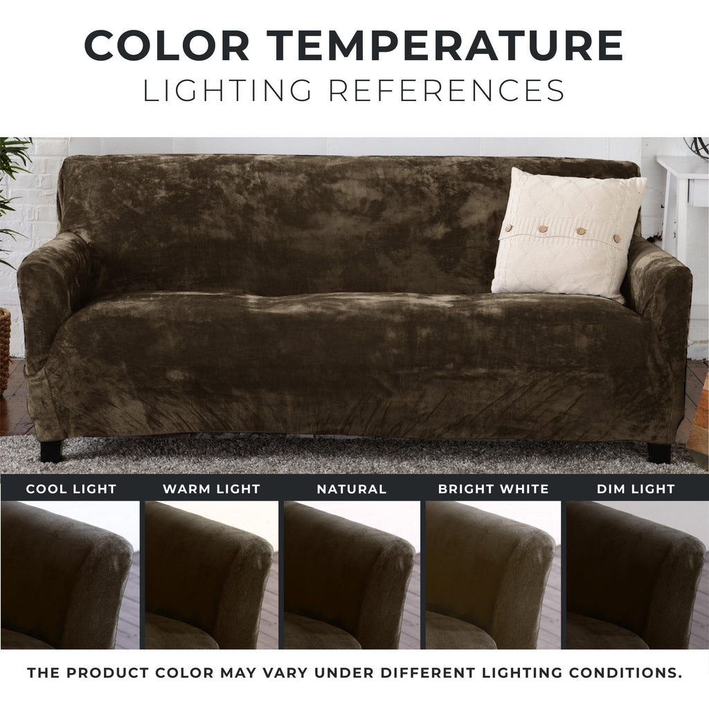 Velvet Stretch Slipcover - Gale Collection - thewrightstore