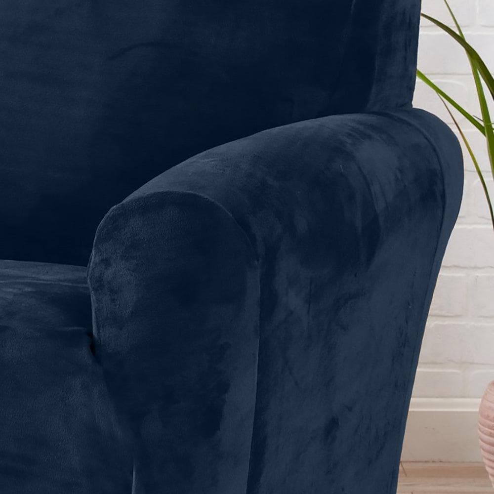 Velvet Stretch Slipcover - Gale Collection - thewrightstore
