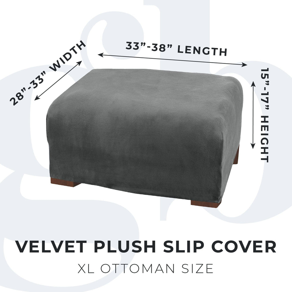 Velvet Stretch Slipcover - Gale Collection - thewrightstore