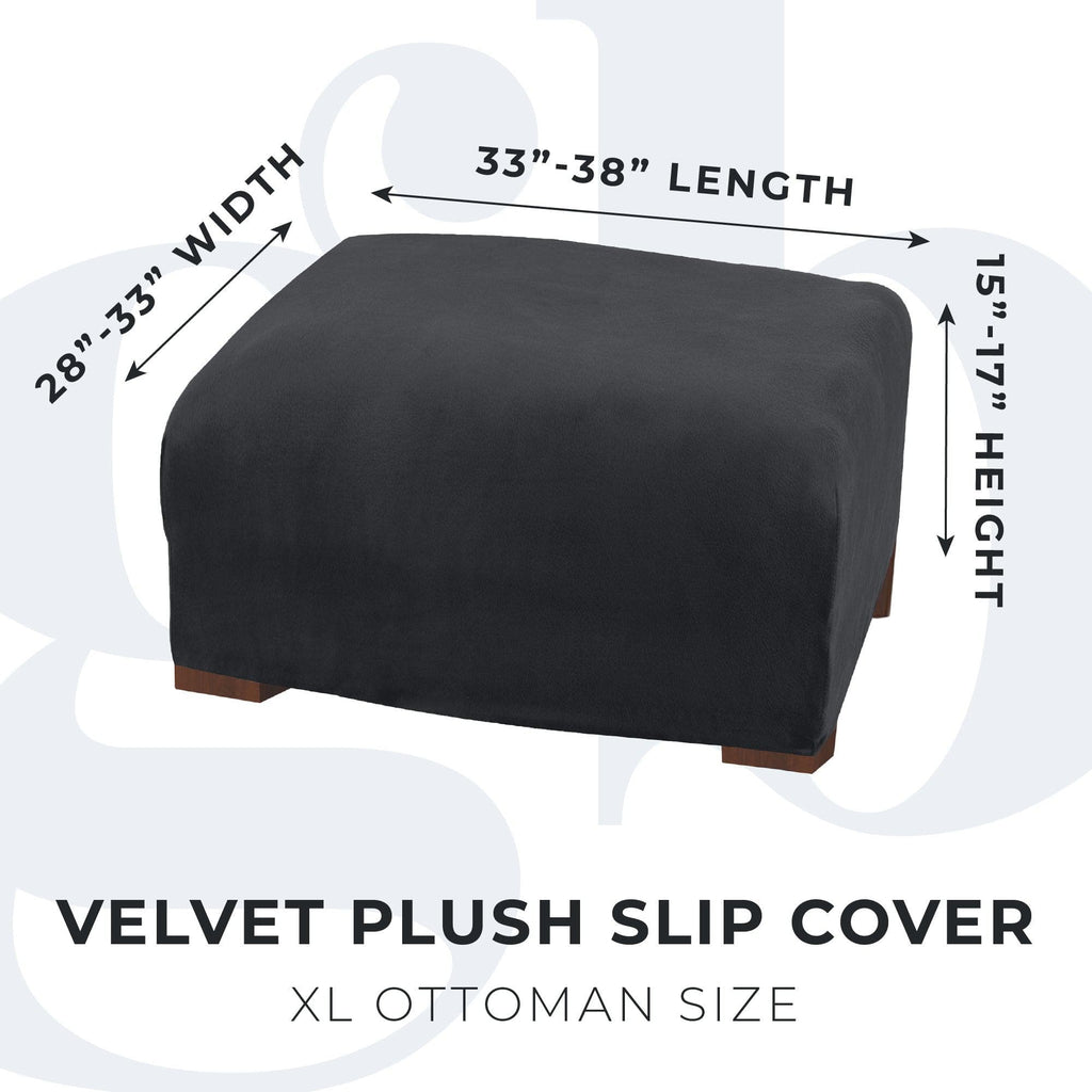 Velvet Stretch Slipcover - Gale Collection - thewrightstore