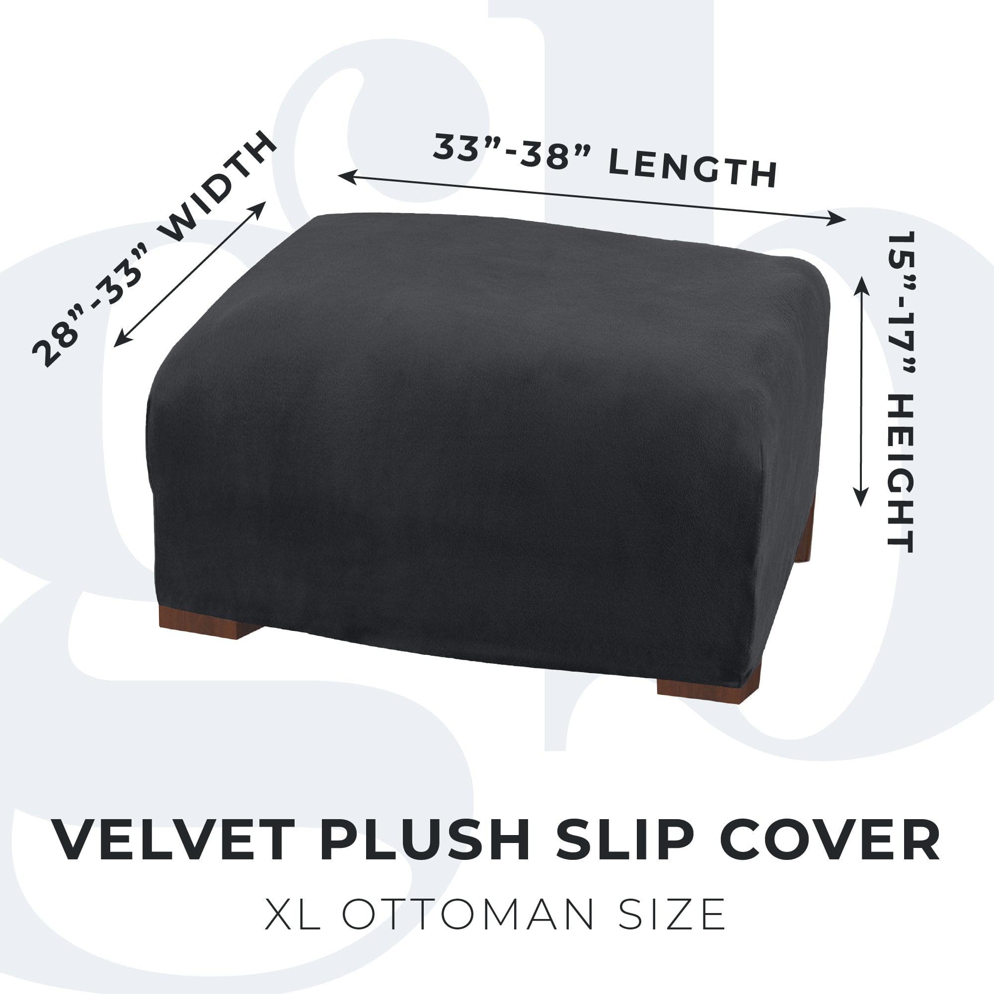 Velvet Stretch Slipcover - Gale Collection - thewrightstore