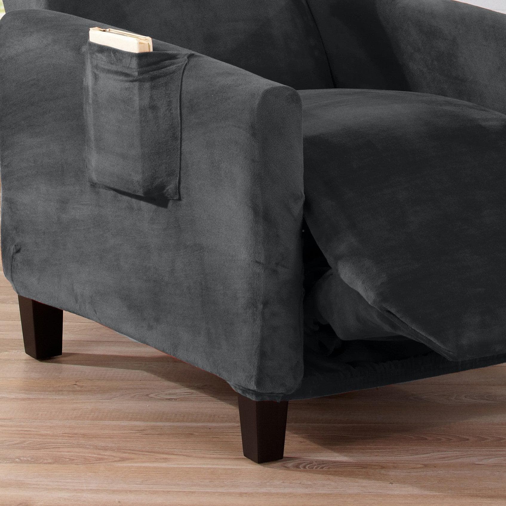 Velvet Stretch Slipcover - Gale Collection - thewrightstore