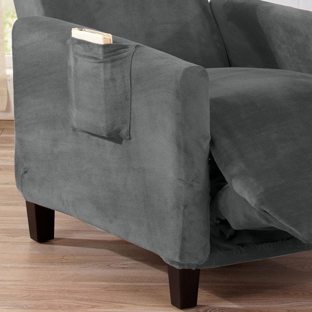 Velvet Stretch Slipcover - Gale Collection - thewrightstore
