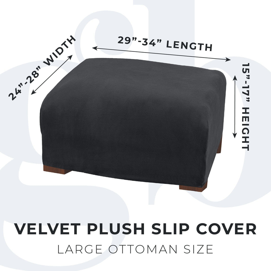 Velvet Stretch Slipcover - Gale Collection - thewrightstore
