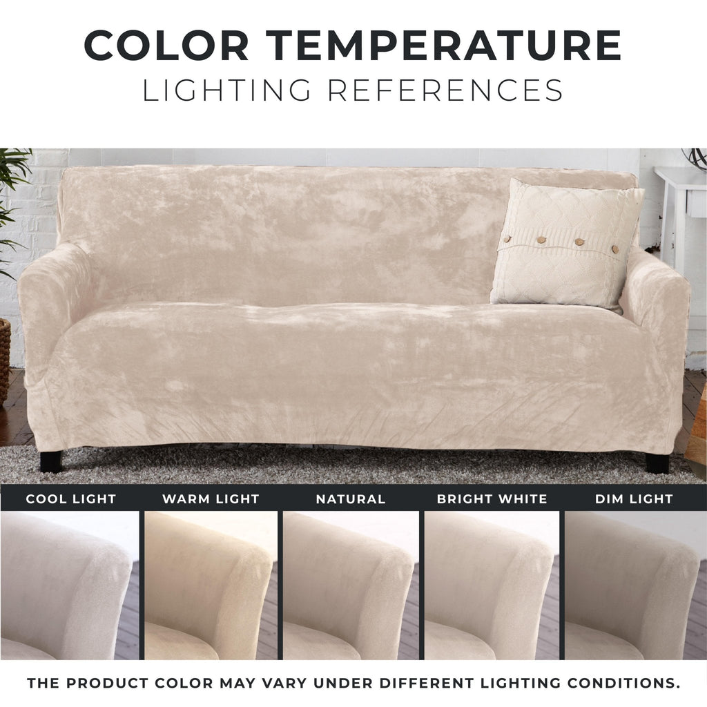 Velvet Stretch Slipcover - Gale Collection - thewrightstore
